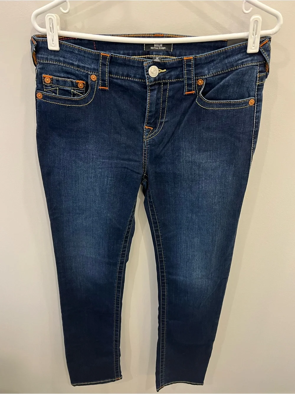 True Religion Billie Straight Leg Jeans - Size 32 - Style 201576 - Picture 1 of 6